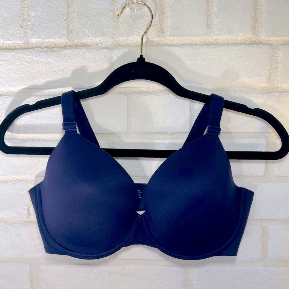 NWT Soma Enbliss Full Coverage Lined Underwire Bra 36 D Navy Blue #0563